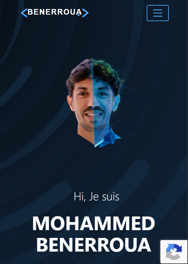 Portfolio — vue mobile